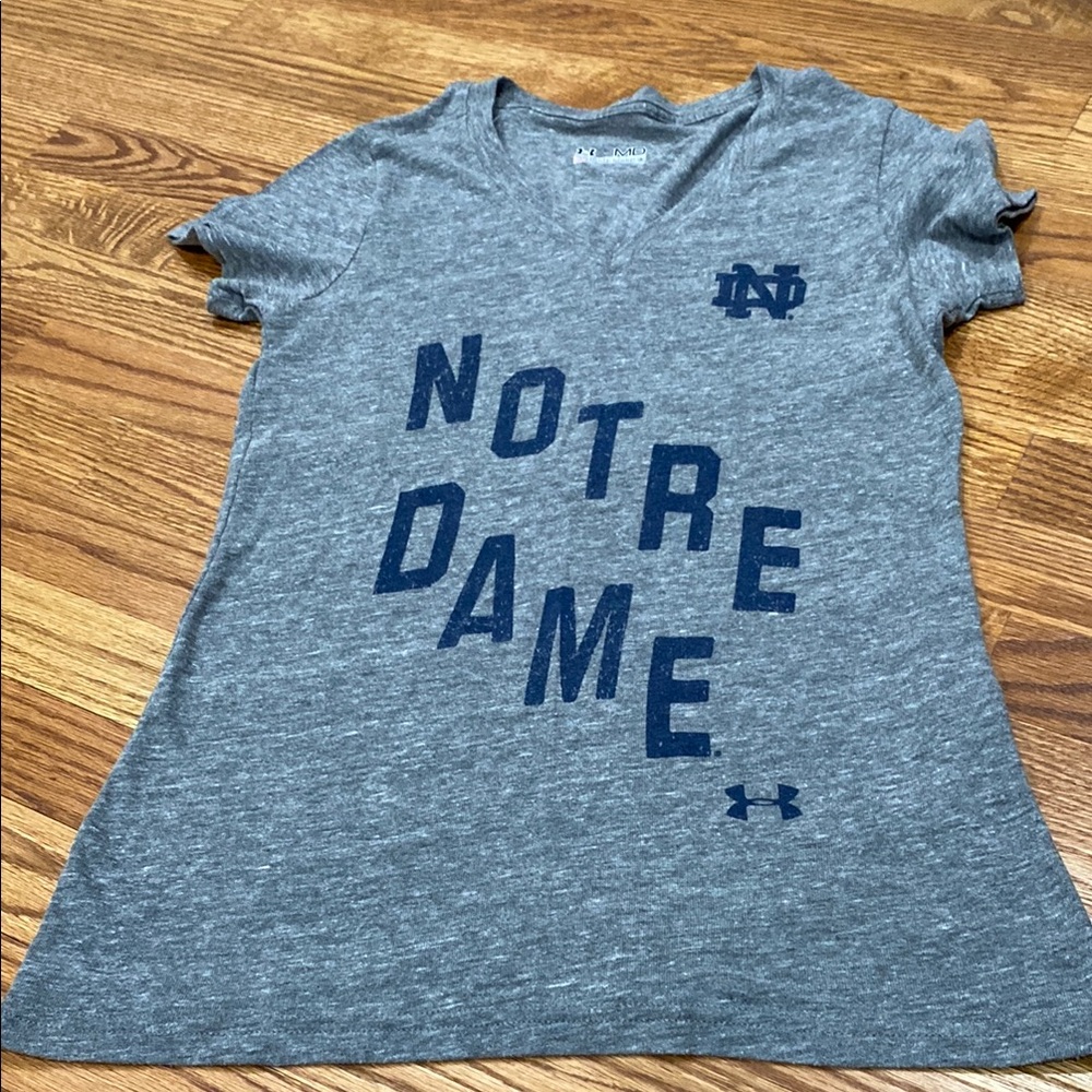Under Armour Gray Notre Dame T-Shirt